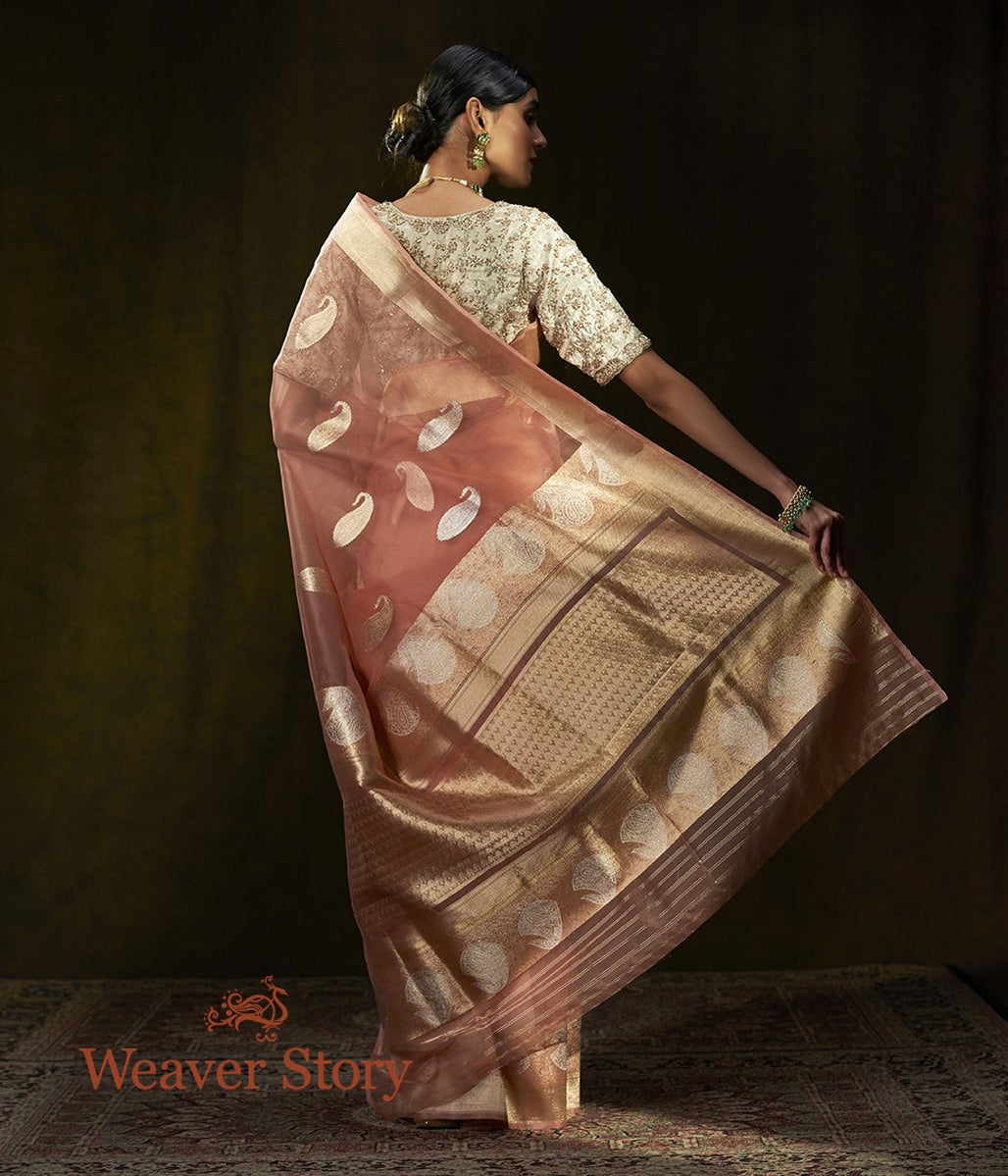 Handloom_Soft_Peach_Kora_Silk_Banarasi_Saree_with_Kadhwa_Weave_WeaverStory_03
