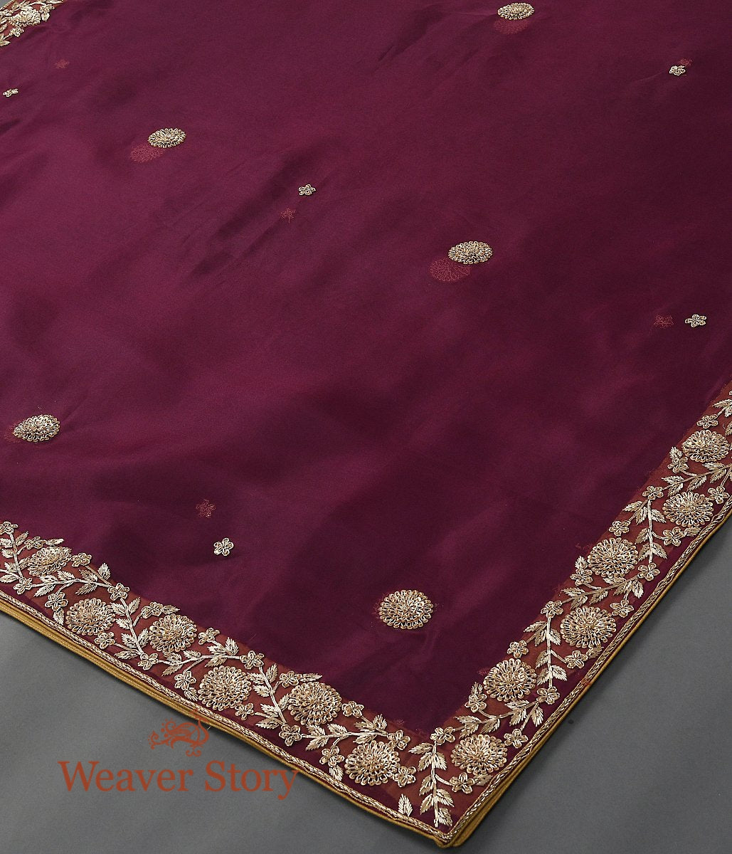 Handloom_Wine_Heavy_Border_Dupatta_with_Zardozi_Work_WeaverStory_04