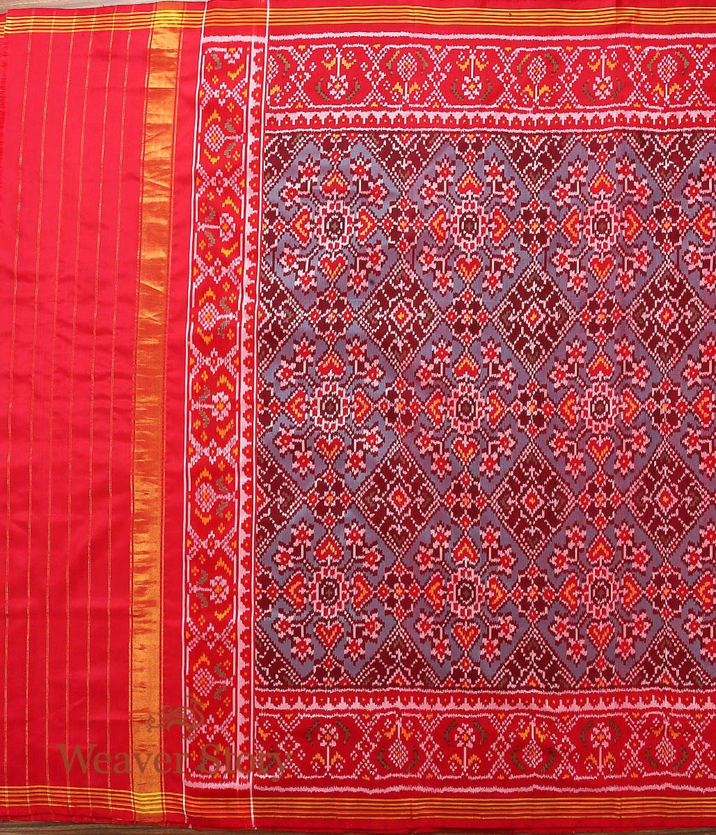 Handloom_Red_&_Green_Dual_Tone_Patola_Dupatta_WeaverStory_03