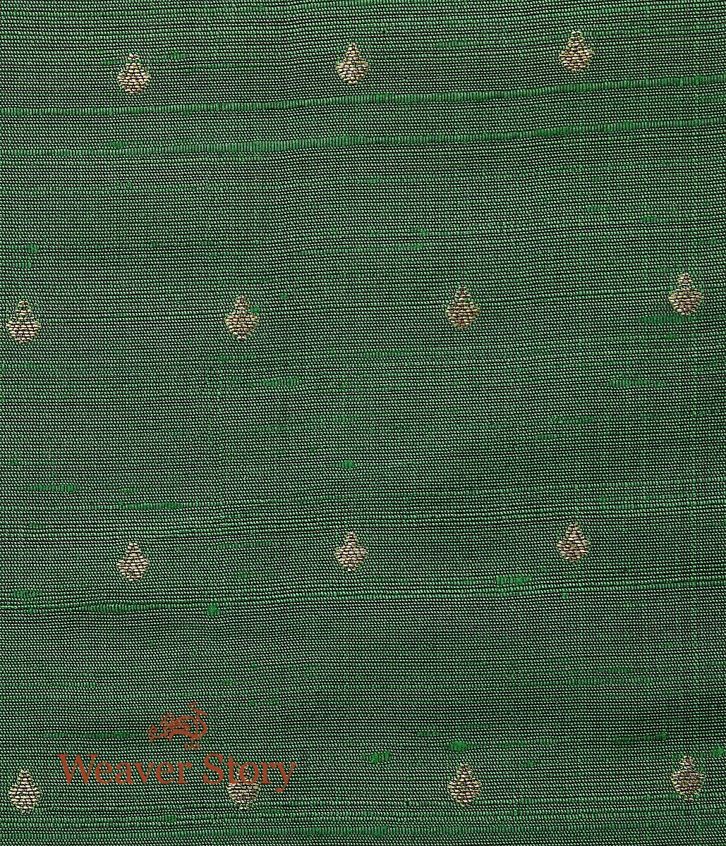 Handloom_Green_Dual_Tone_Tusser_Silk_Fabric_WeaverStory_03