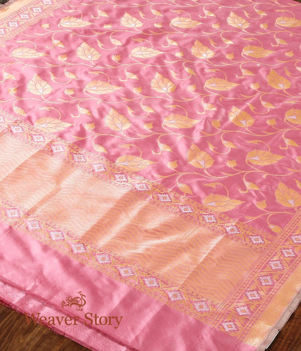 Handloom_Rose_Pink_Sona_Rupa_Jaal_Dupatta_WeaverStory_03