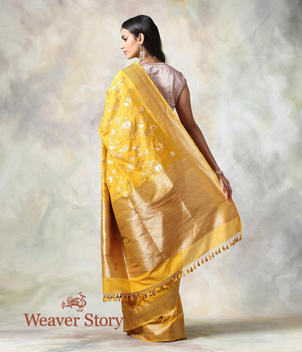 Handwoven_Mustard_Antique_Zari_Jaal_Saree_WeaverStory_03