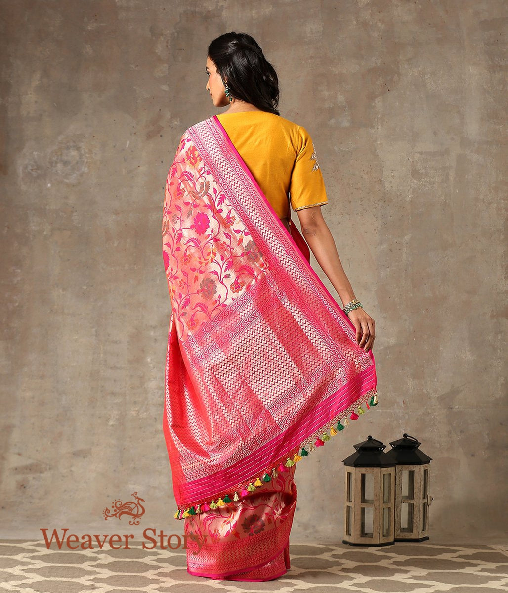 Handwoven_Pink_Meenakari_Patola_Jangla_Saree_with_Rich_Zari_Base_WeaverStory_03