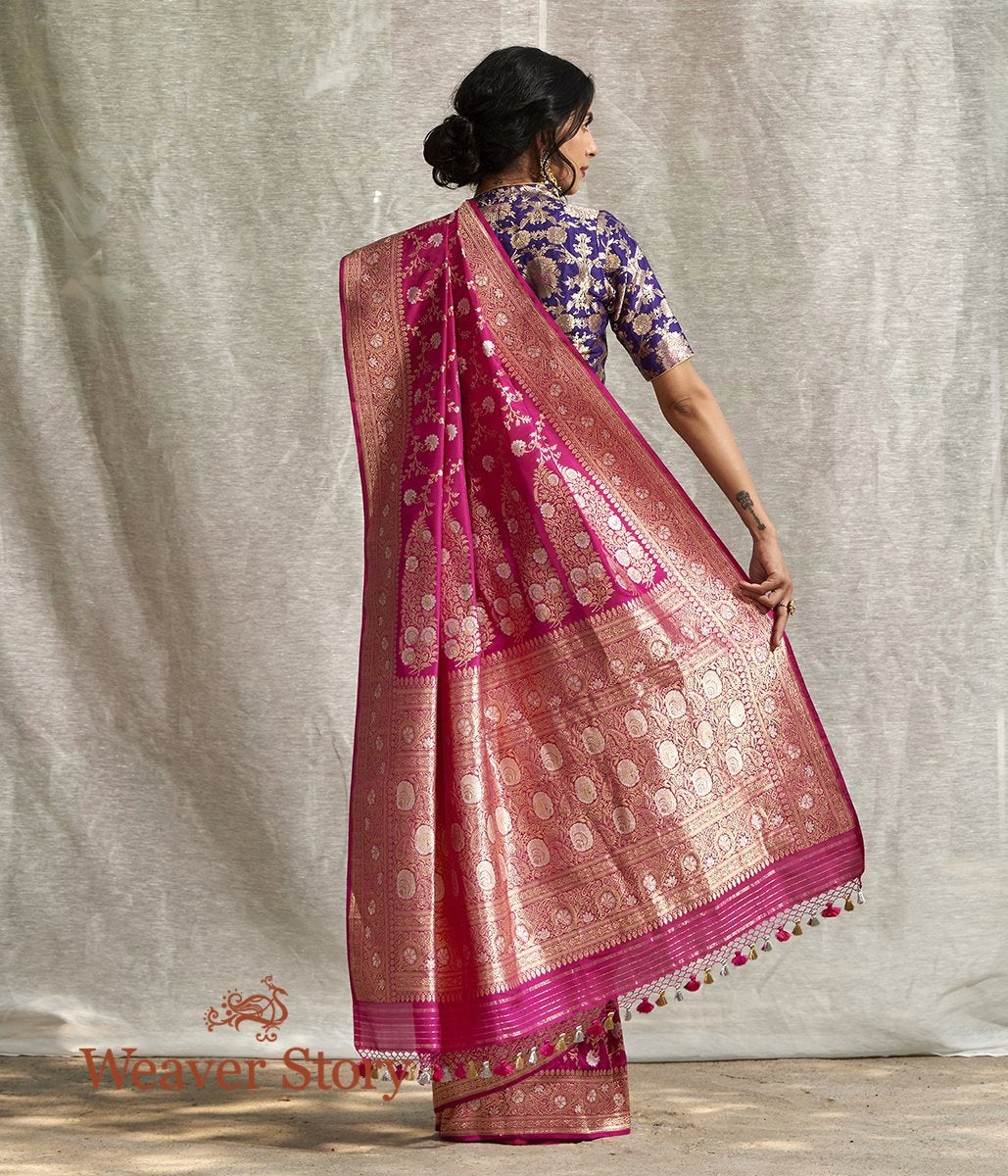 Handwoven_Pink_Sona_Rupa_Kadhwa_Jangla_Saree_with_All_Over_Floral_Weave_WeaverStory_03