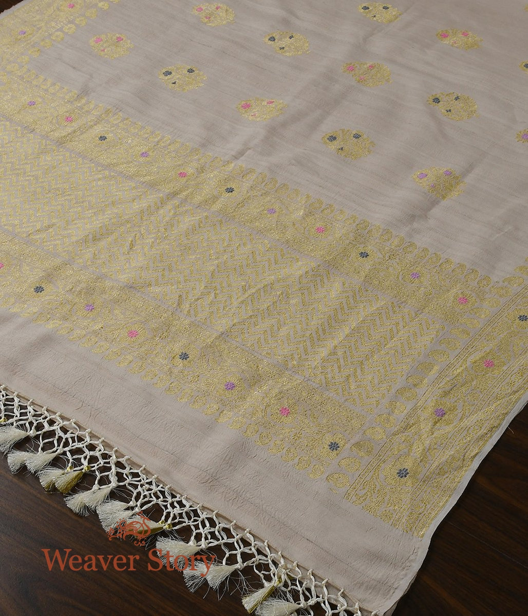 Handloom_Tusser_Kadhwa_Dupatta_with_Meena_Booti_WeaverStory_03