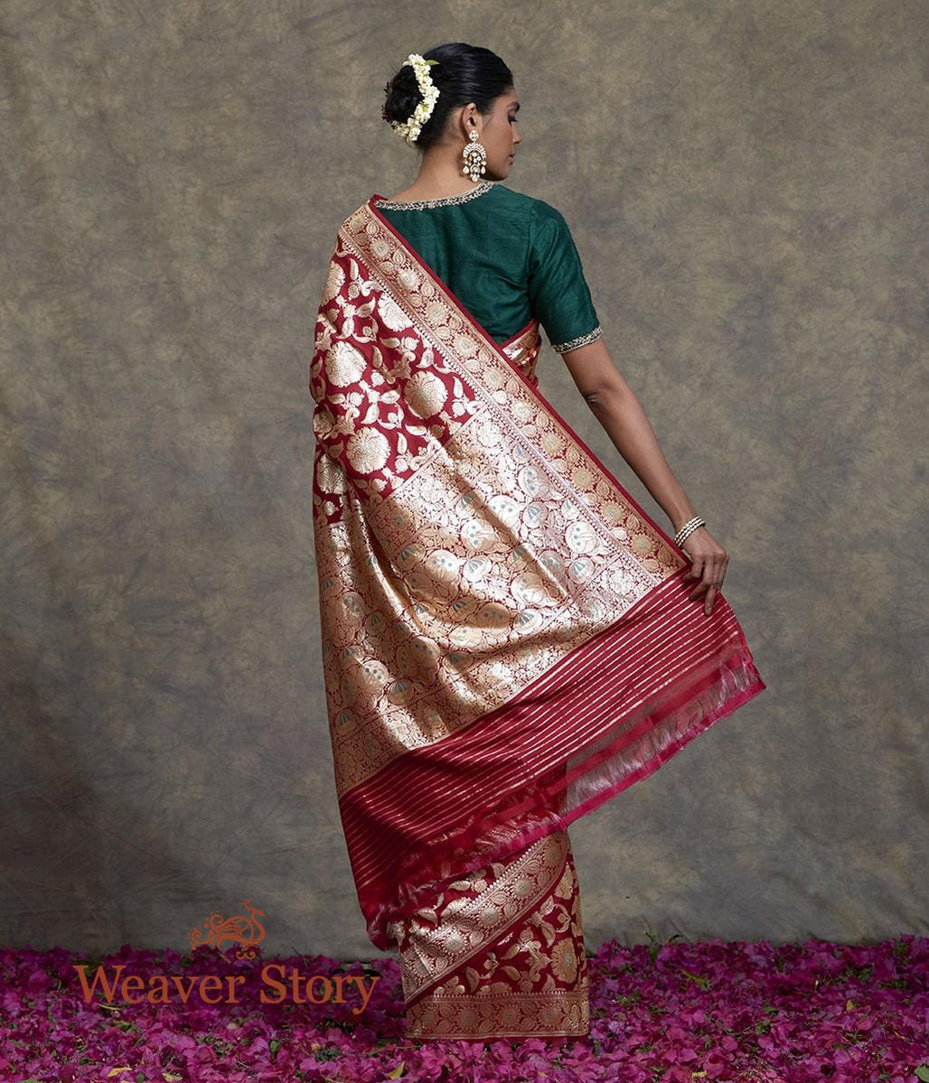 Handwoven_Red_Banarasi_Jangla_-_Weaver_Story_Exclusive_WeaverStory_03