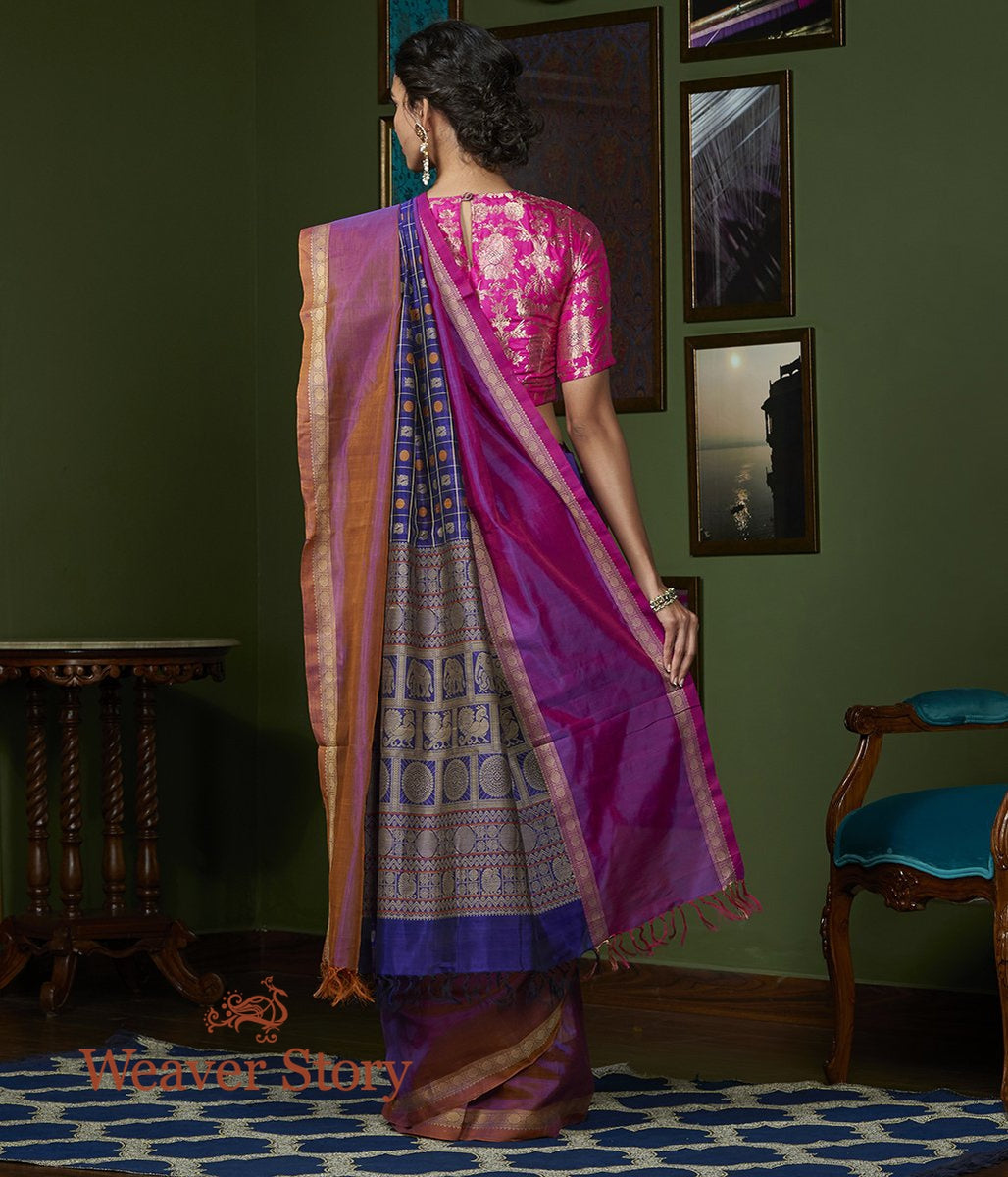 Handloom_Purple_Aiyaram_Boota_Silk_Cotton_Saree_WeaverStory_03