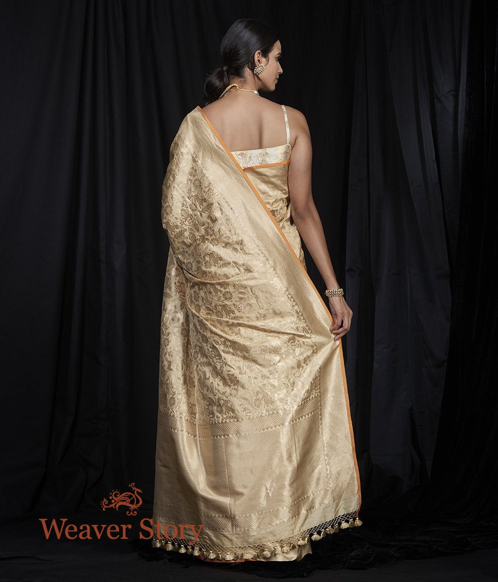 Handwoven_Beige_Cutwork_Shikargah_Saree_WeaverStory_03