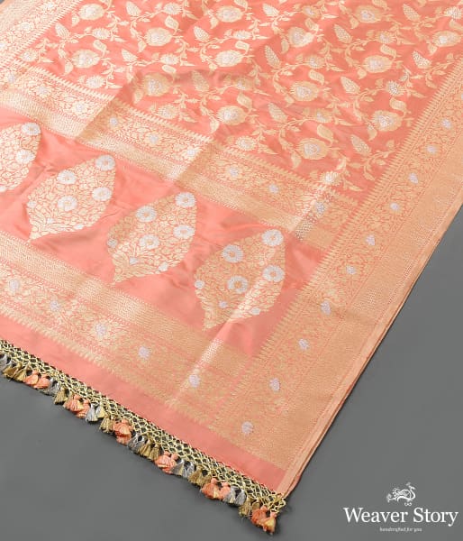 Handwoven_Peach_Kadhwa_Jangla_Dupatta_with_Elaborate_Pallu_WeaverStory_03