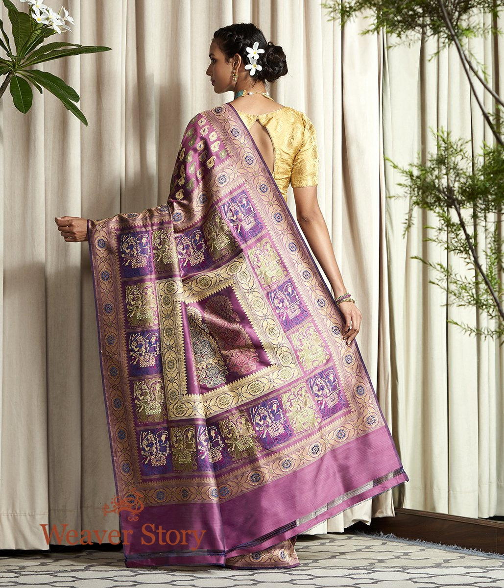 Handwoven_Mauve_Banaras_Baluchari_Saree_with_Elephant_Pallu_WeaverStory_03