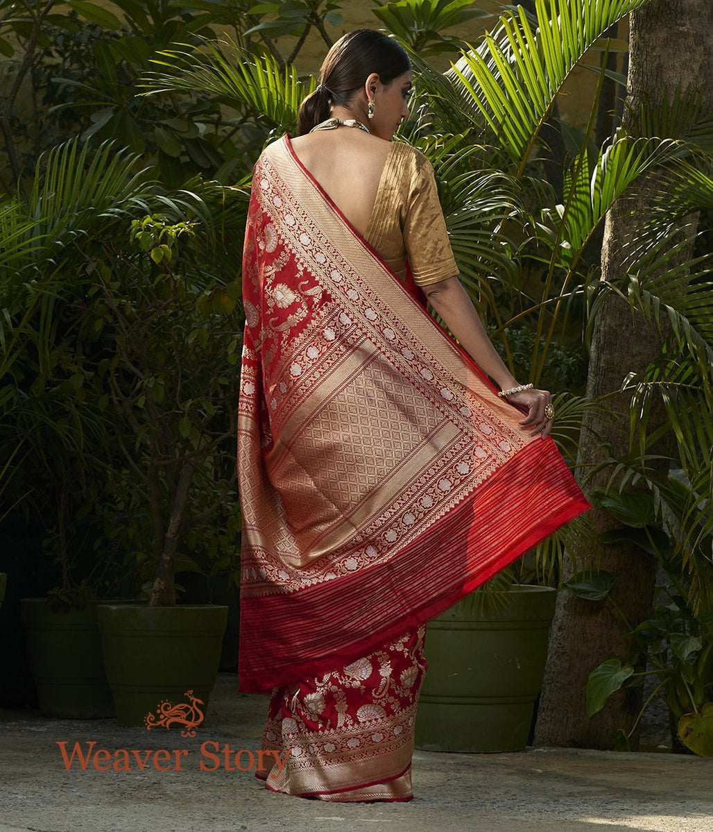 Handwoven_Red_Sona_Rupa_Kadhwa_Jangla_Saree_WeaverStory_03