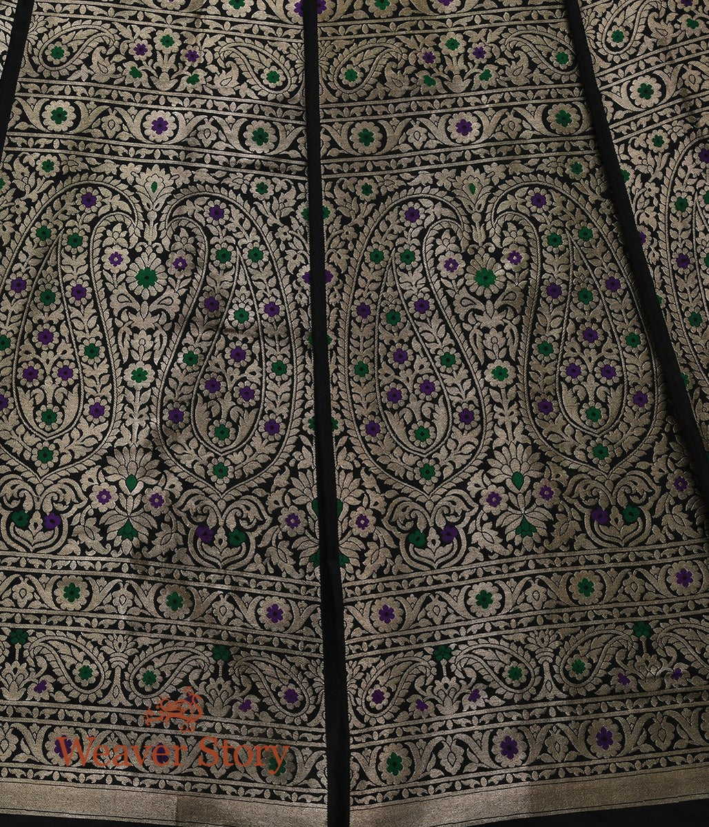 Handwoven_Black_Meenakari_Lehenga_WeaverStory_03