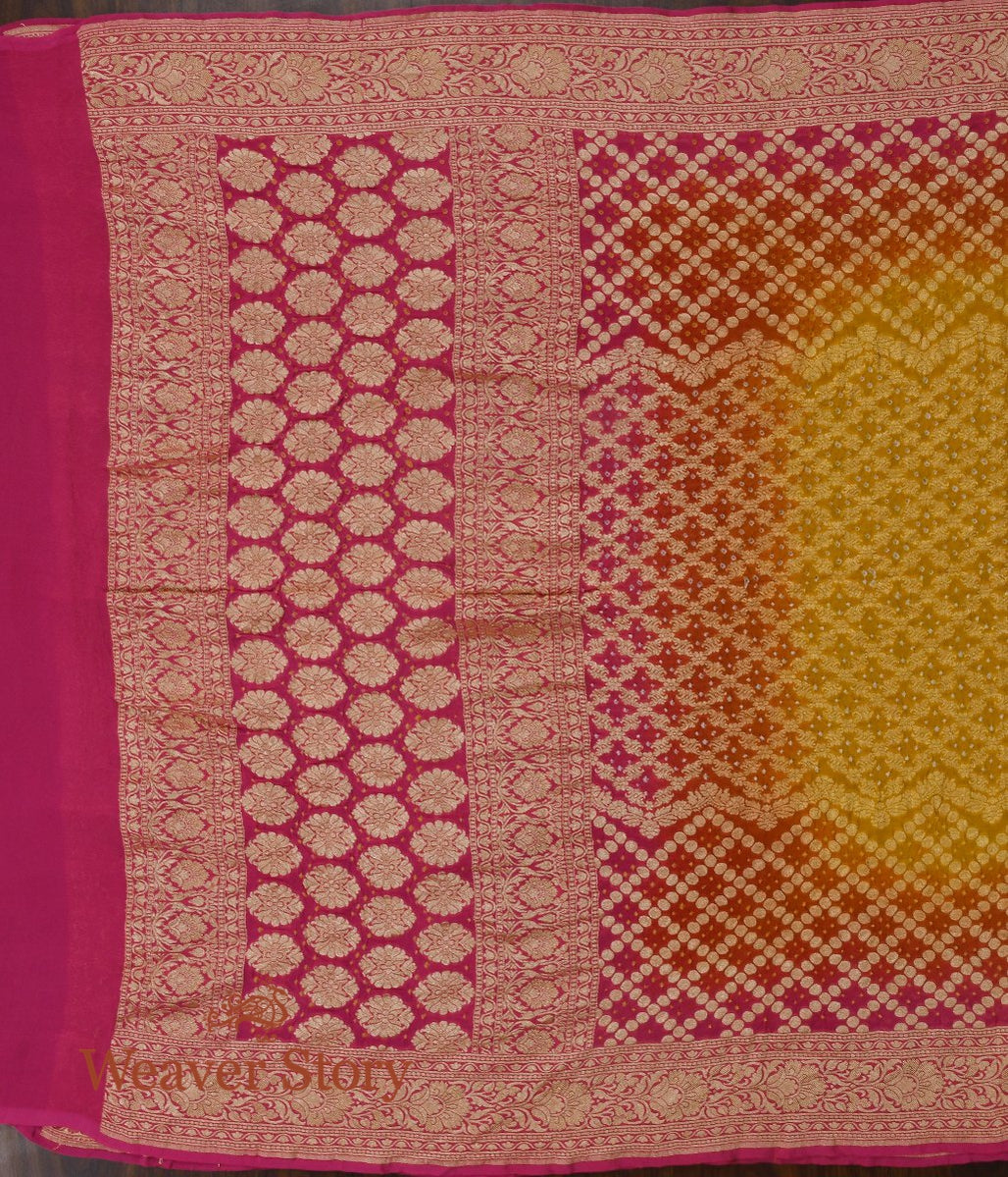 Handloom_Yellow_Bandhej_Dupatta_WeaverStory_03