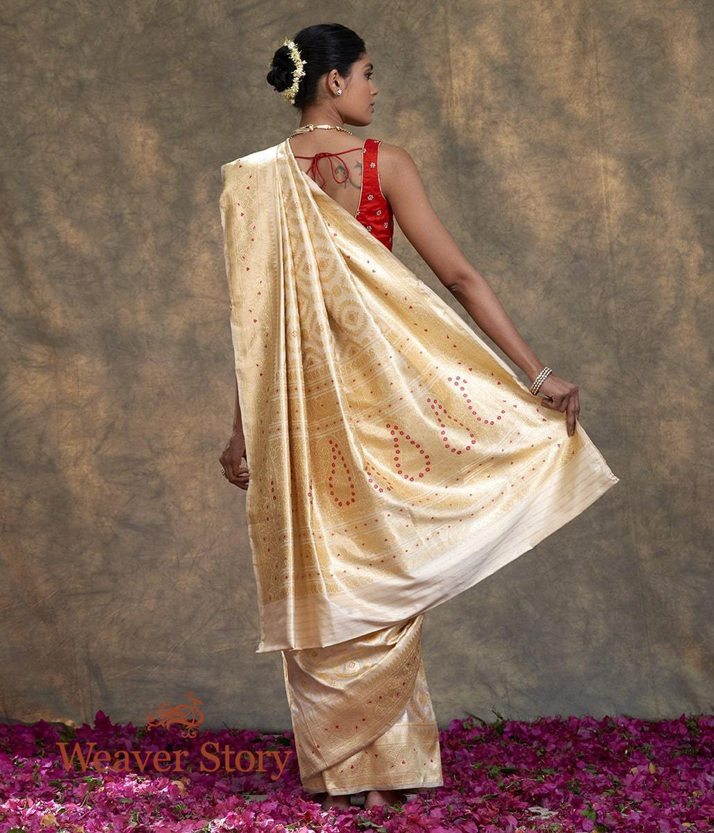 Handwoven_Offwhite_Meenakari_Heavy_Jangla_Saree_WeaverStory_03