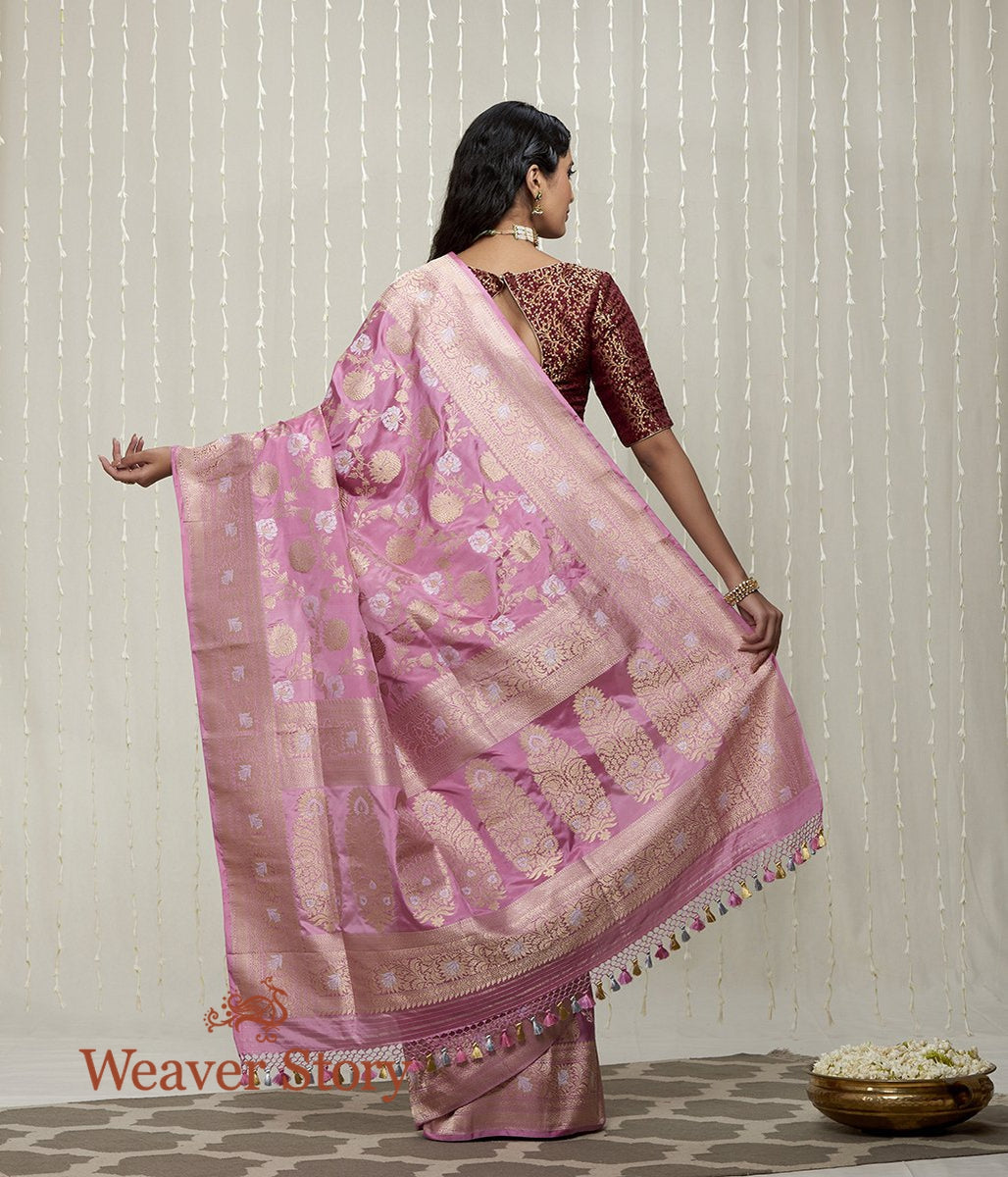 Handwoven_Pink_Kadhwa_Banarasi_Jangla_Saree_WeaverStory_03