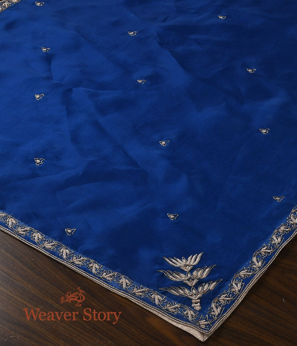 Blue_zardozi_dupatta_with_Leaf_Border_and_Konia_WeaverStory_03