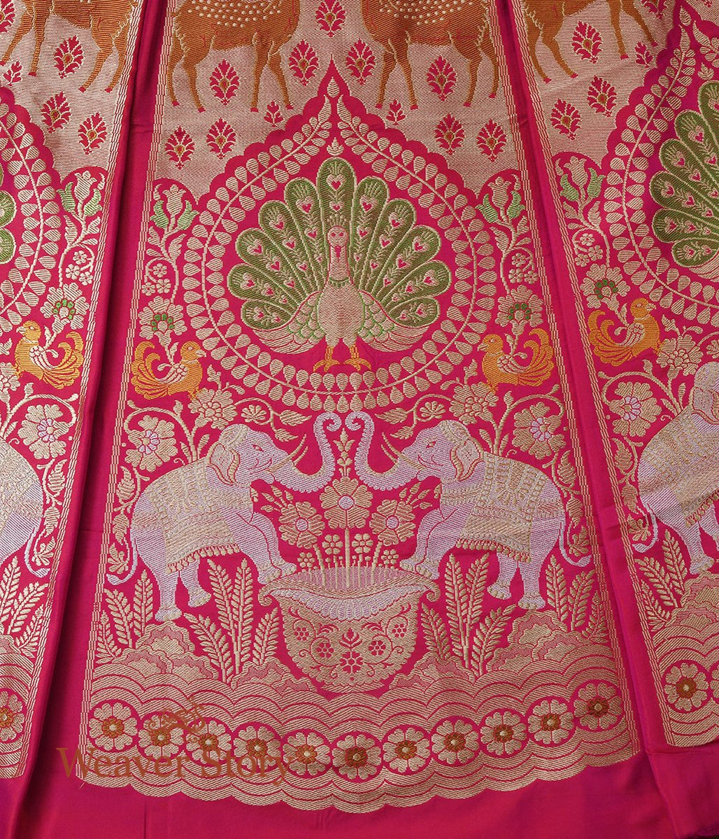 Pink_Handloom_Shikargah_Katan_Silk_Cutwork_Banarasi_Lehenga_WeaverStory_03