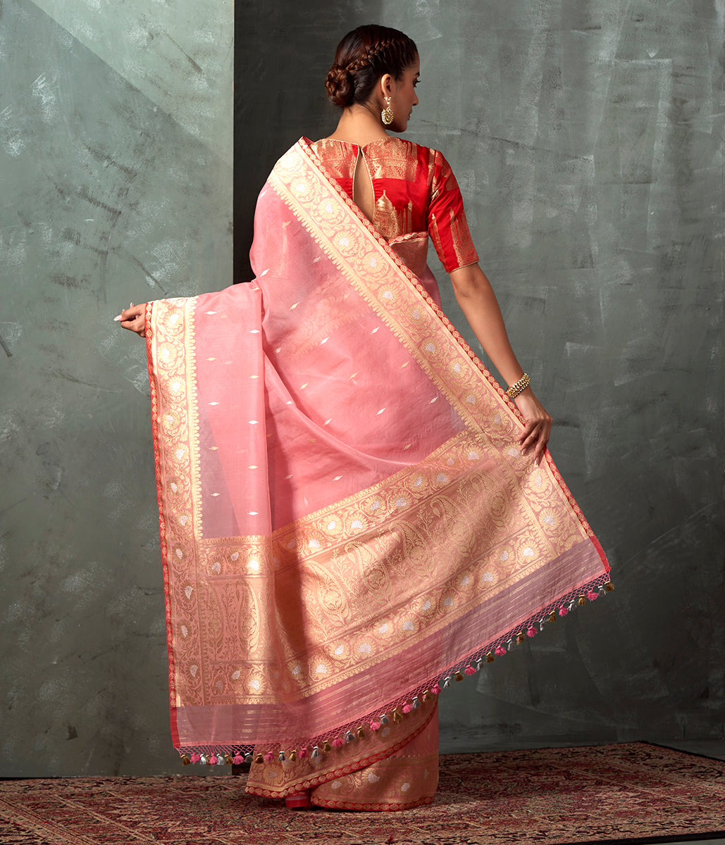 Handloom_Light_Pink_Kadhwa_Kora_Saree_with_Red_Selvedge_WeaverStory_03