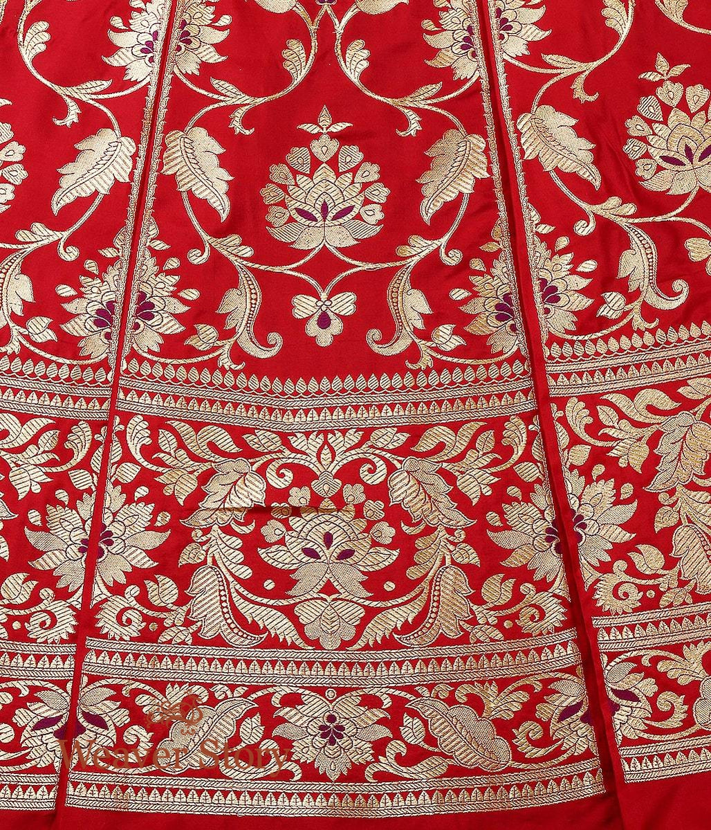 Handloom_Red_Banarasi_Lehenga_with_Purple_Meenakari_WeaverStory_03