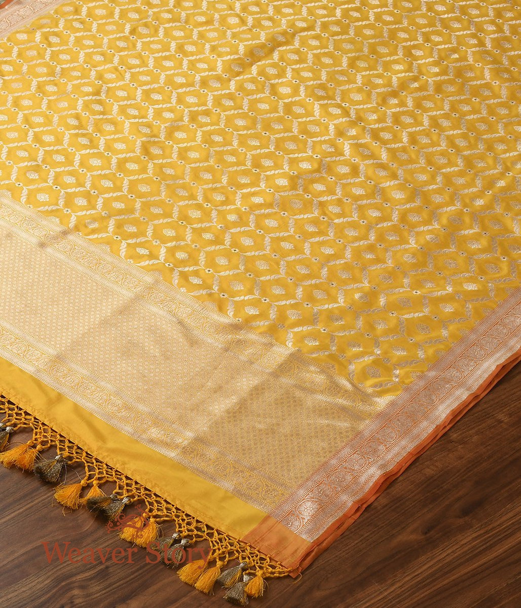 Handloom_Yellow_Cutwork_Jangla_Dupatta_WeaverStory_03