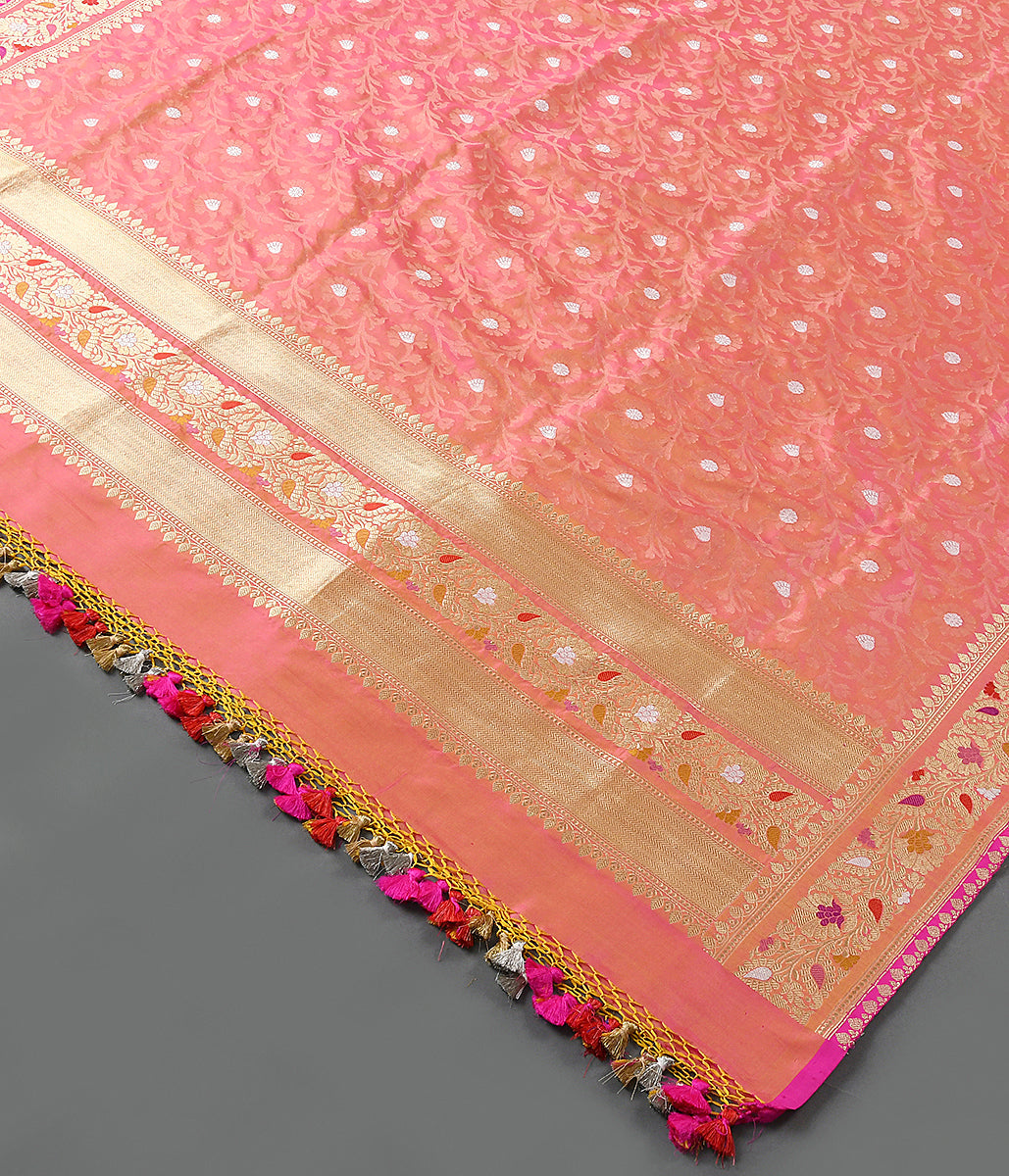 Handloom_Pink_Banarasi_Dampaj_Weave_Dupatta_with_Meenakari_Border_WeaverStory_03