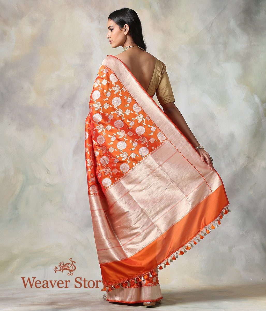 Handwoven_Orange_Sona_Rupa_Cutwork_Jaal_Saree_WeaverStory_03