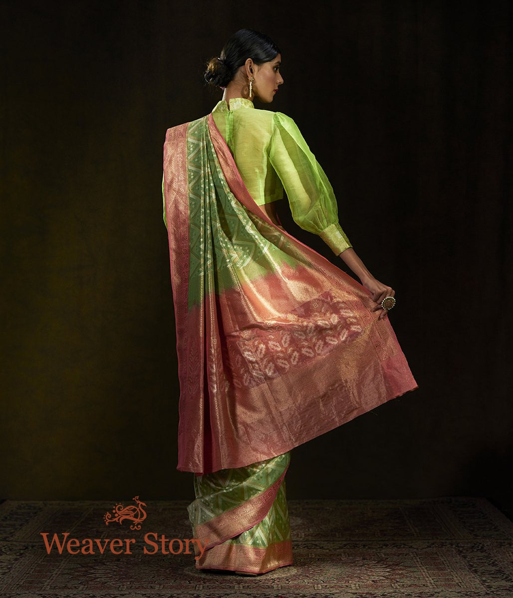 Handwoven_Light_Green_Silk_Tissue_Saree_with_Chevrons_WeaverStory_03
