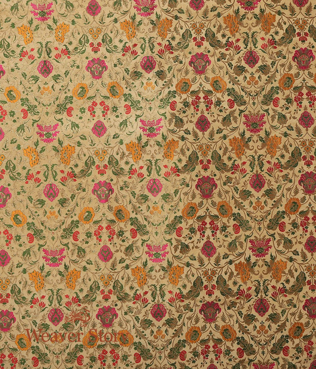 Handloom_Beige_Meenakari_Kimkhab_Fabric_WeaverStory_03