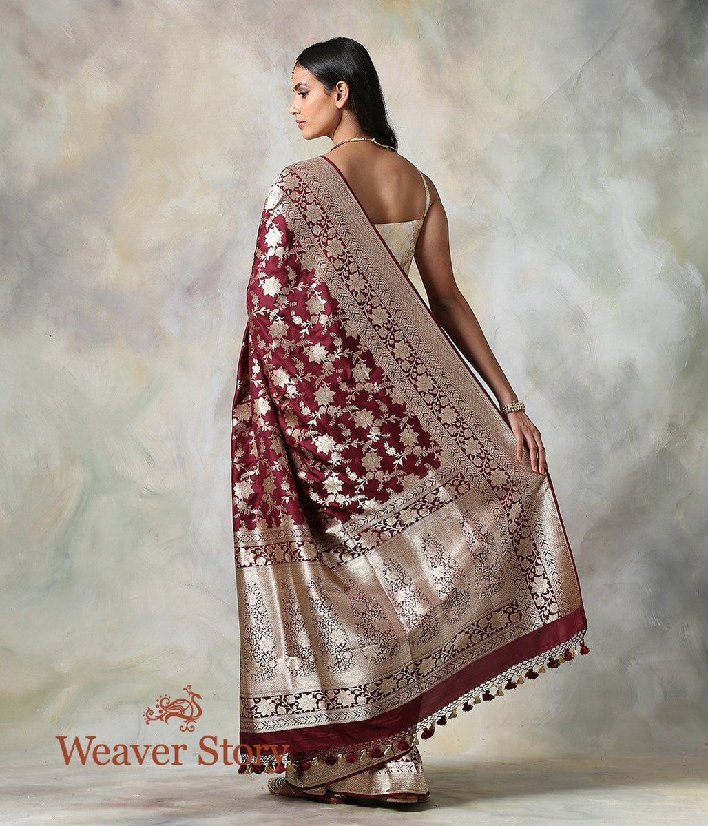 Handwoven_Wine_Katan_Silk_Saree_with_Cutwork_Jaal_WeaverStory_03