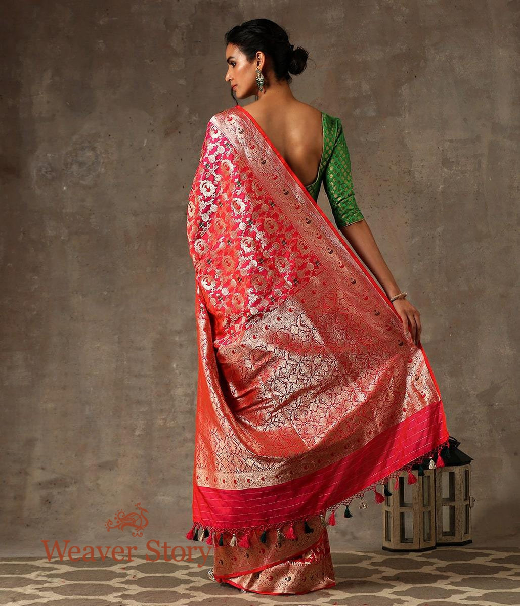 Handwoven_Pink_Mehrab_Meenakari_Jaal_Saree_WeaverStory_03