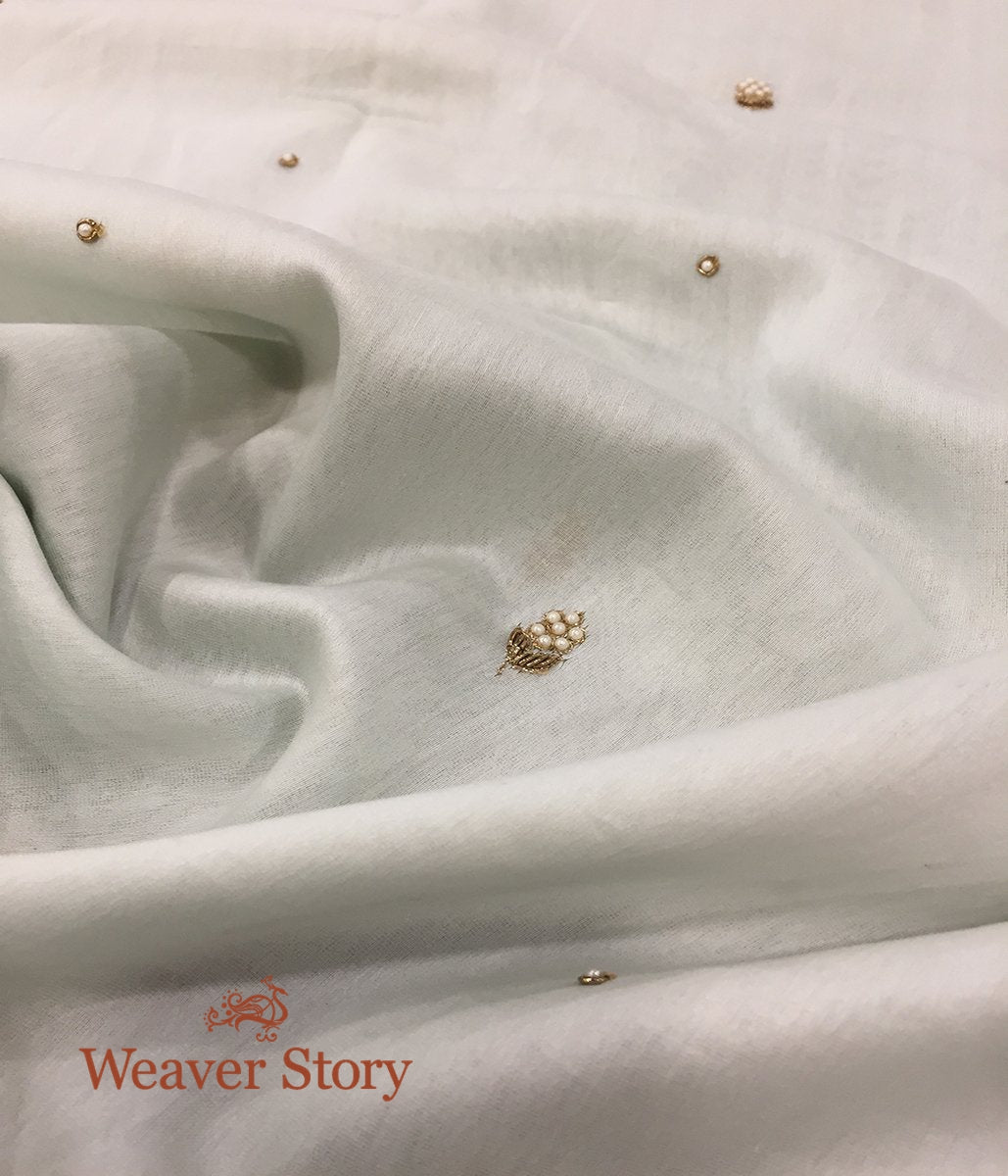 Handloom_Ice_Blue_Zardozi_Dupatta_with_Pearl_and_Dabka_Work_WeaverStory_03