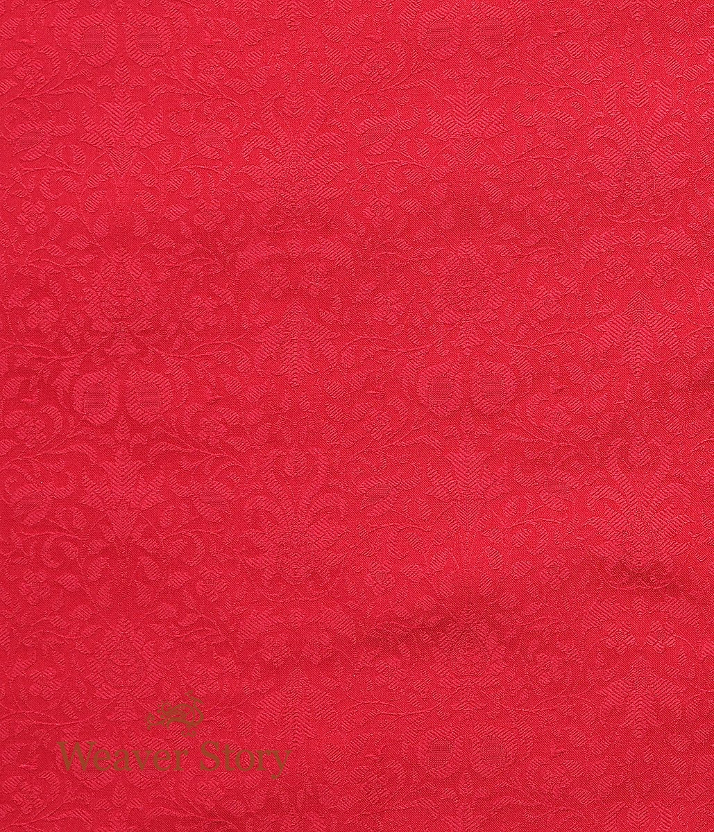 Handloom_Rani_Pink_Self_Tanchoi_Fabric_WeaverStory_03