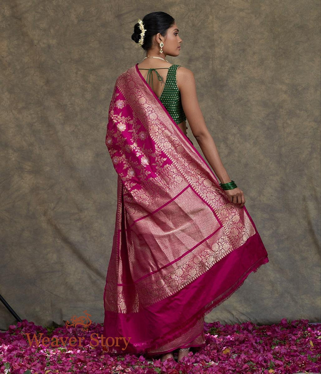 Handwoven_Rani_Pink_Anaar_Jangla_Saree_WeaverStory_03