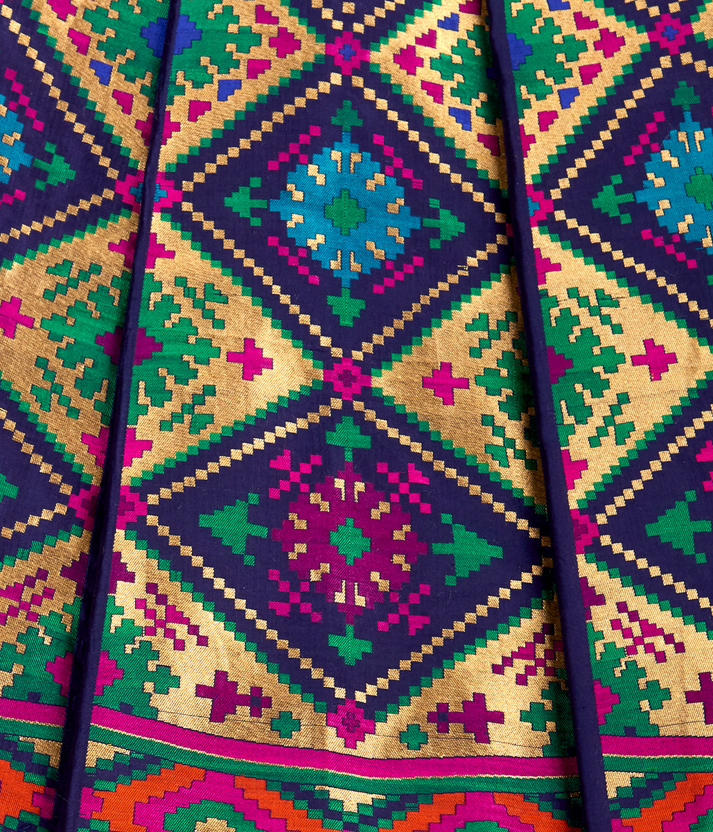 Handloom_Blue_Patola_Silk_Banarasi_Lehenga_with_Cutwork_WeaverStory_03