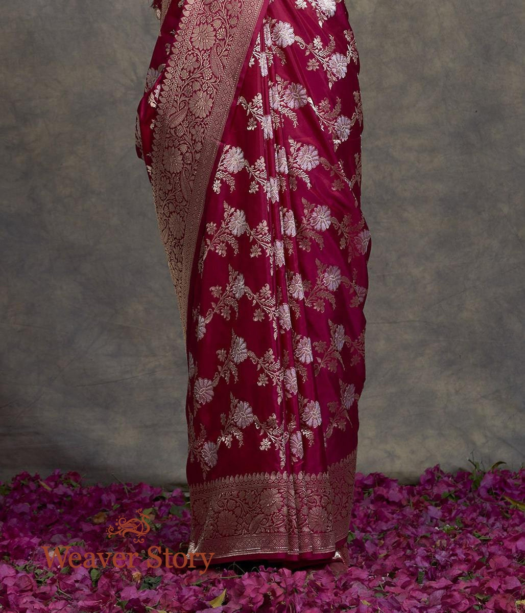 Handwoven_Pink_Kadhwa_Jangla_Saree_with_Paisley_Border_WeaverStory_04