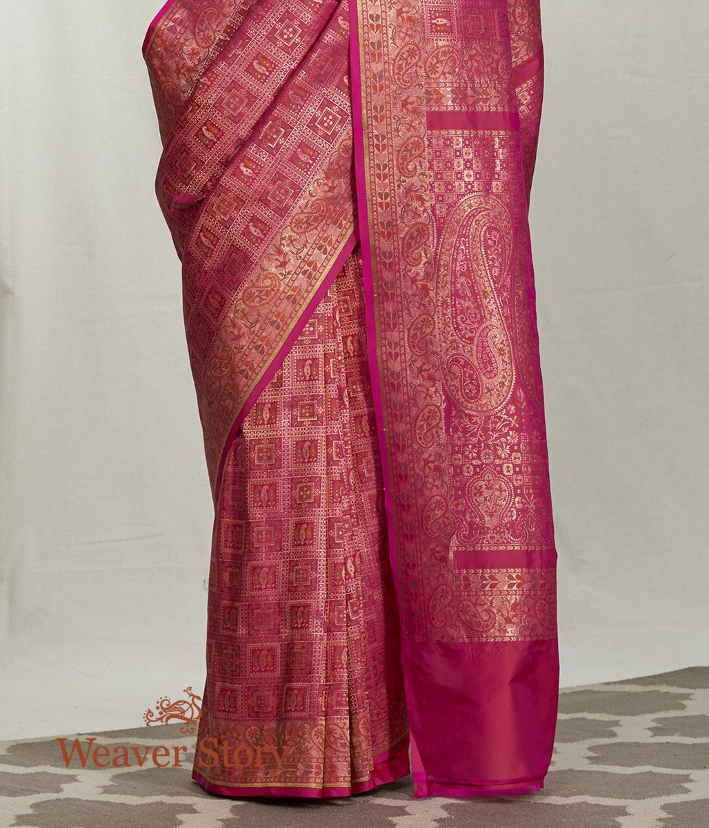 Handwoven_Pink_Banarasi_Gharchola_Saree_WeaverStory_04