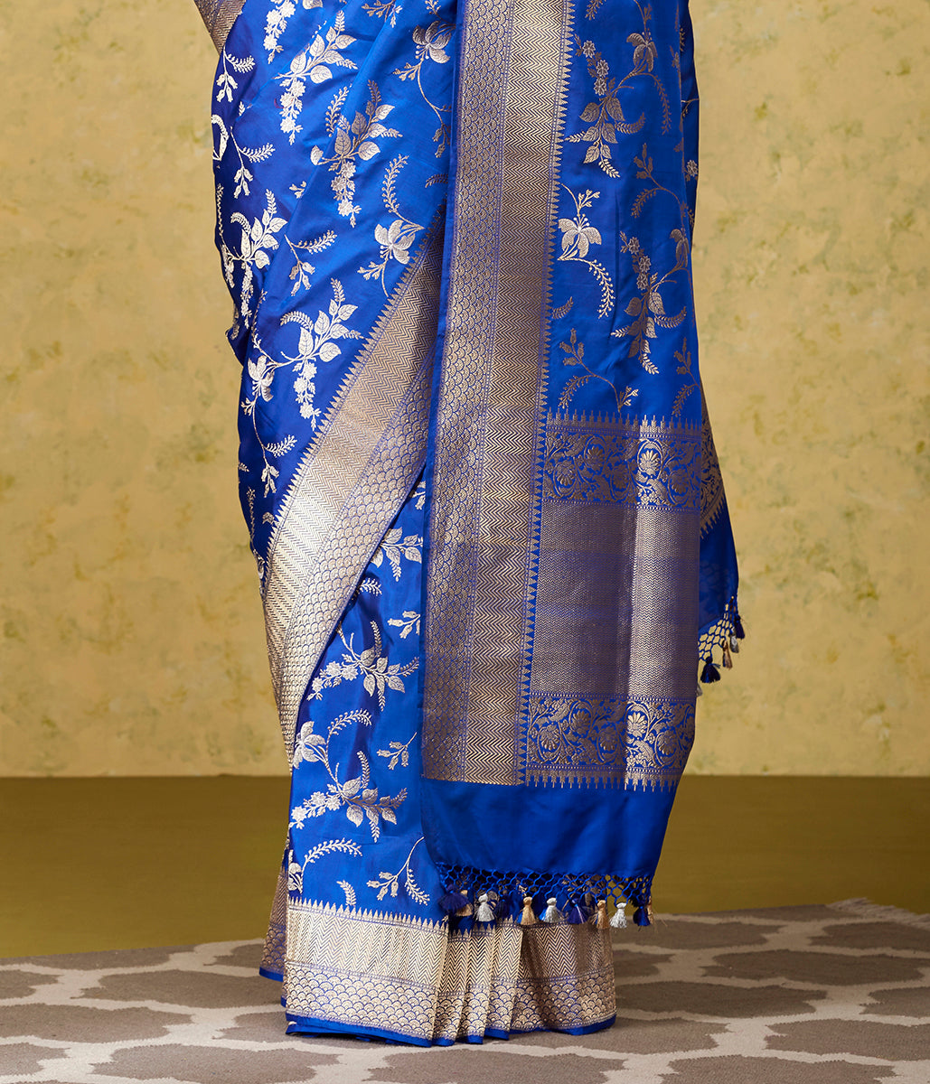 Handwoven_Royal_Blue_Kadhwa_Banarasi_Jangla_with_Sona_Rupa_Zari_WeaverStory_04