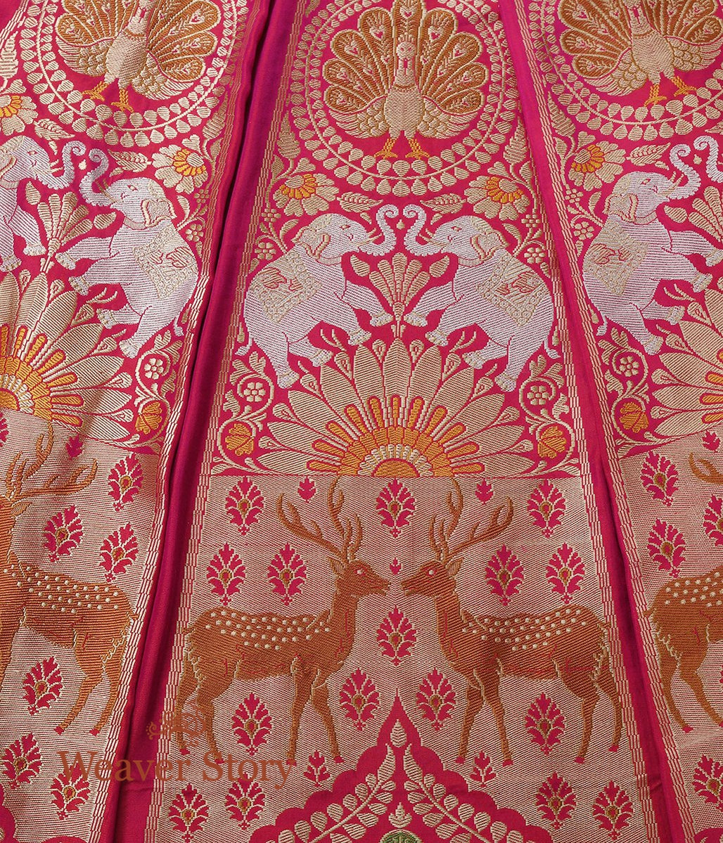 Pink_Handloom_Shikargah_Katan_Silk_Cutwork_Banarasi_Lehenga_WeaverStory_04