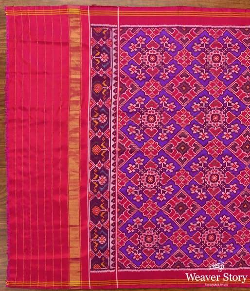 Handwoven_Purple_and_Pink_dual_colorPatola_Dupatta_WeaverStory_04