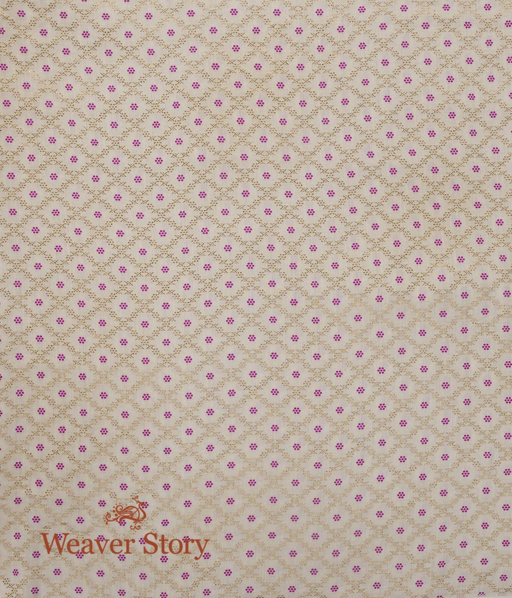 Handloom_Banarasi_Moonga_Silk_Fabric_with_Purple_Meenakari_Floral_Jaal_WeaverStory_04