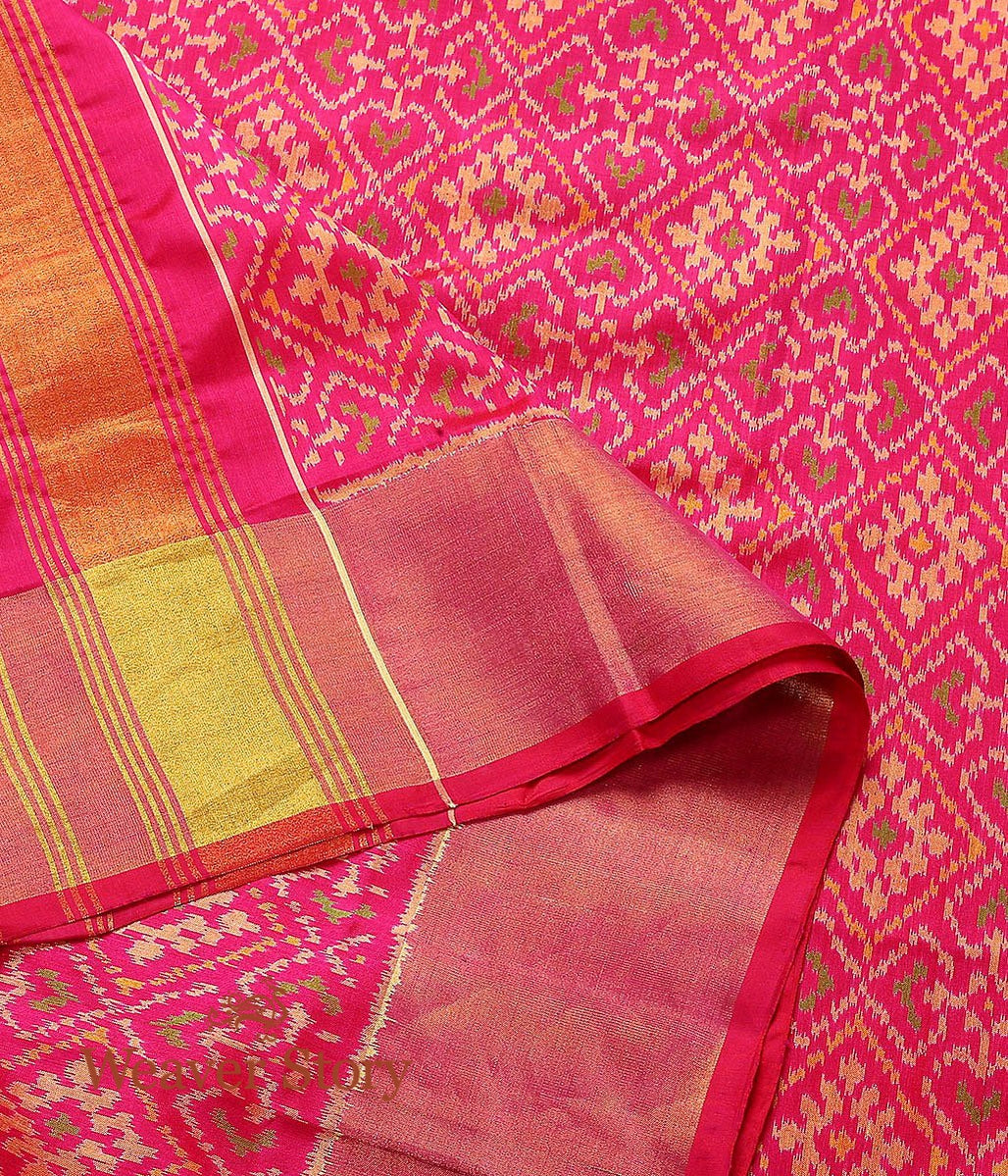 Handloom_Pink_Patola_Dupatta_WeaverStory_04