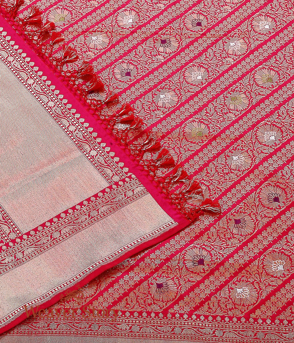 Handloom_Pink_Aada_Kimkhab_Dupatta_WeaverStory_04