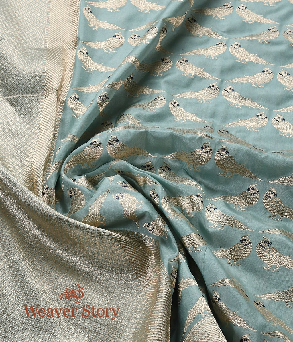 Handloom_Powder_Blue_Kadhwa_Dupatta_with_Birds_WeaverStory_04