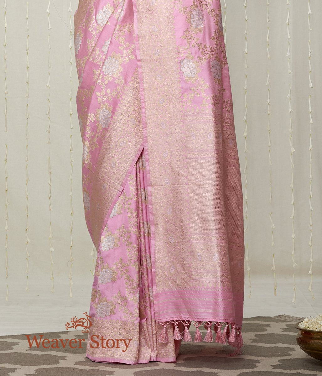 Handwoven_Pink_Angoor_Jaal_Ektara_Weave_Banarasi_Saree_WeaverStory_04