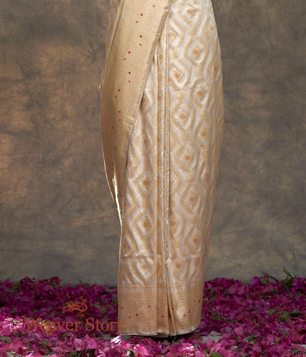 Handwoven_Offwhite_Meenakari_Heavy_Jangla_Saree_WeaverStory_04