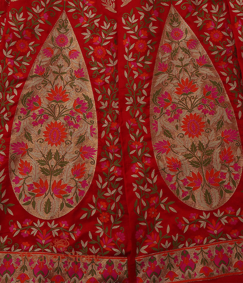 Handwoven_Banarasi_Red_with_Meenakari_Silk_WeaverStory_04