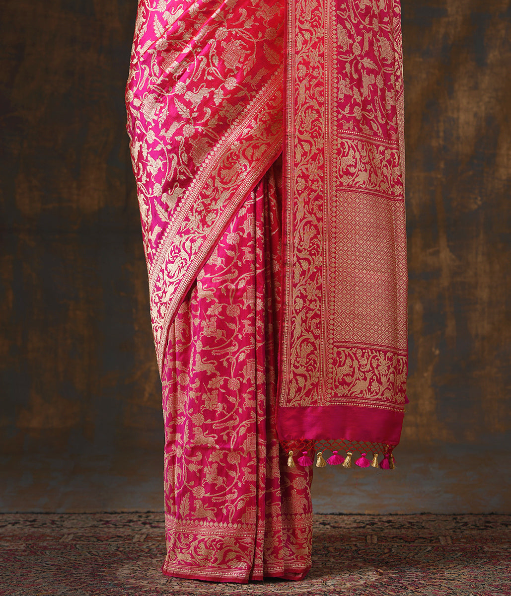 Handloom_Banarasi_Shikargah_Saree_Woven_in_Kadhwa_Weave_WeaverStory_04