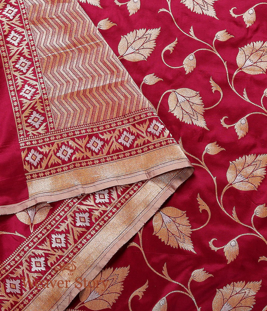 Handloom_Wine_Sona_Rupa_Jaal_Dupatta_WeaverStory_04