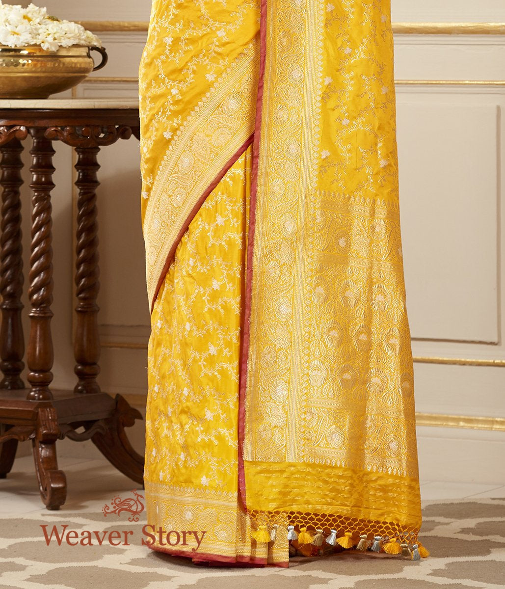 Handloom_Yellow_Kadhwa_Sona_Rupa_Jangla_Saree_WeaverStory_04