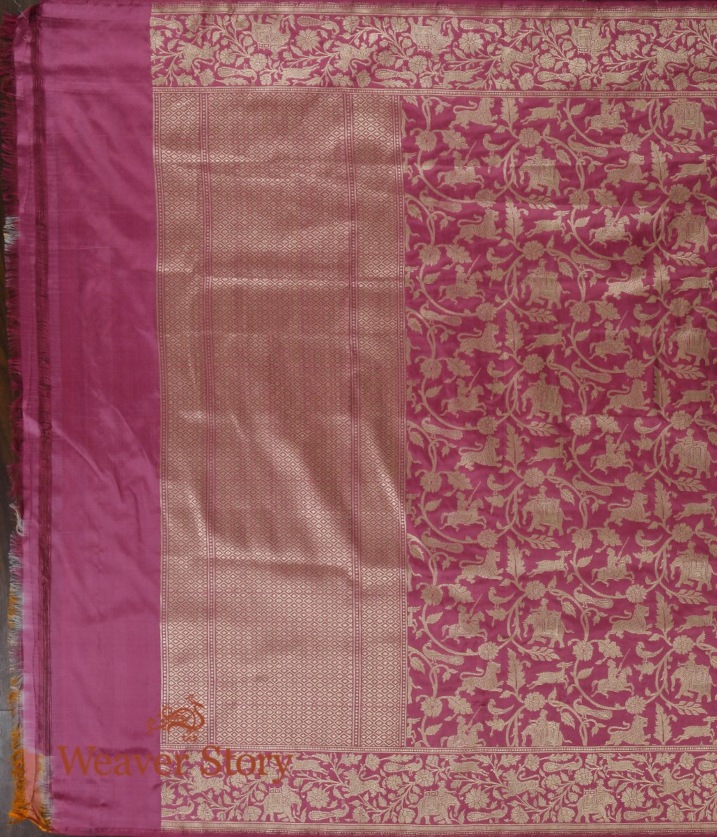 Handloom_Rose_Pink_Shikargah_Dupatta_WeaverStory_04